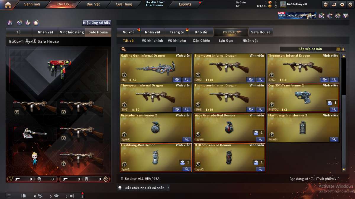 shop acc cf uy tin gia re